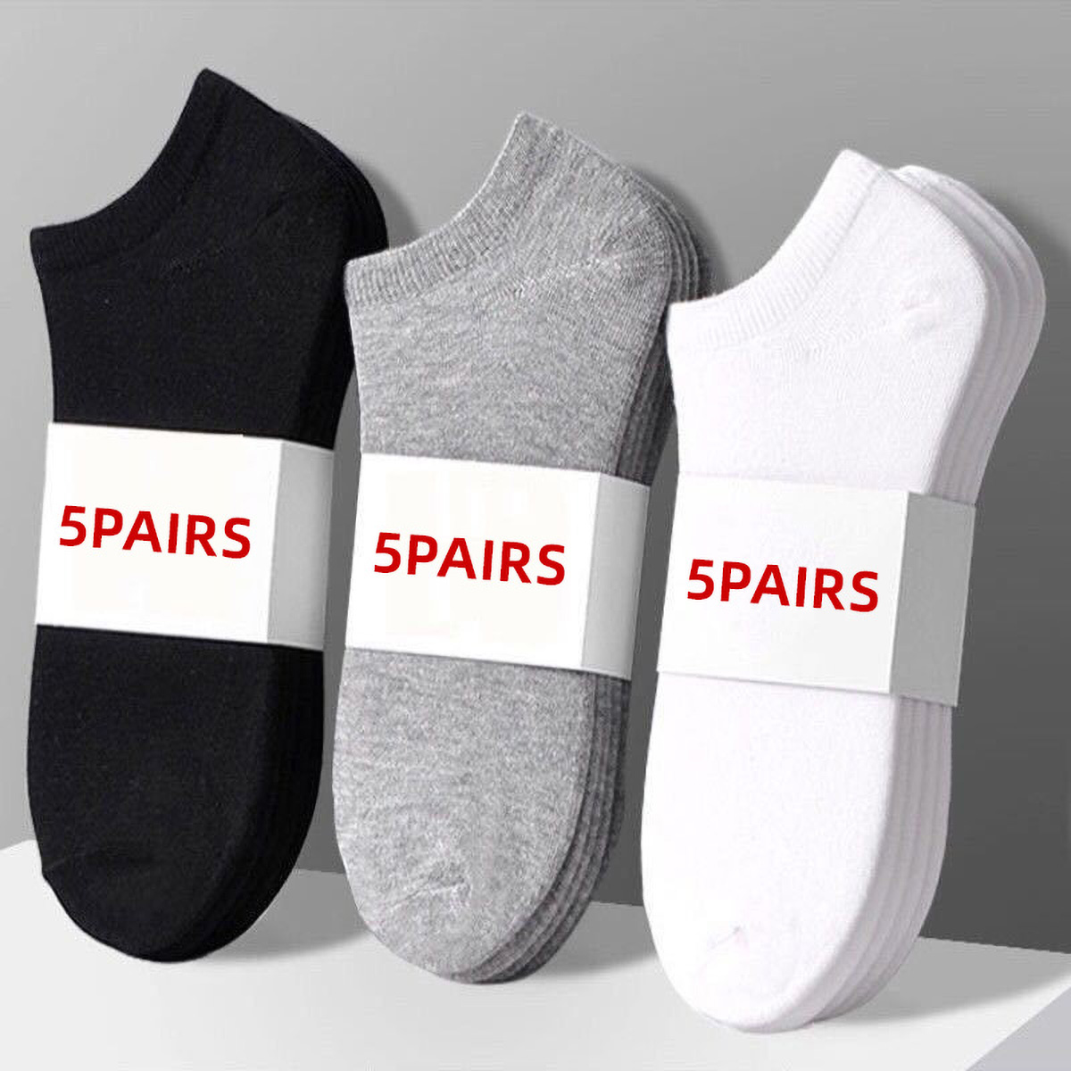 Ankle Sock Low Cut - 5 pares de calcetines náuticos informales