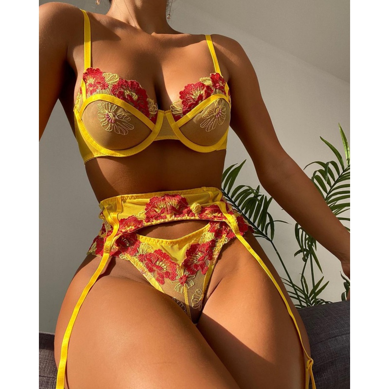 Silk Sock Bamboo - Bikini Moda Encaje Bordado Calcetines Sexy