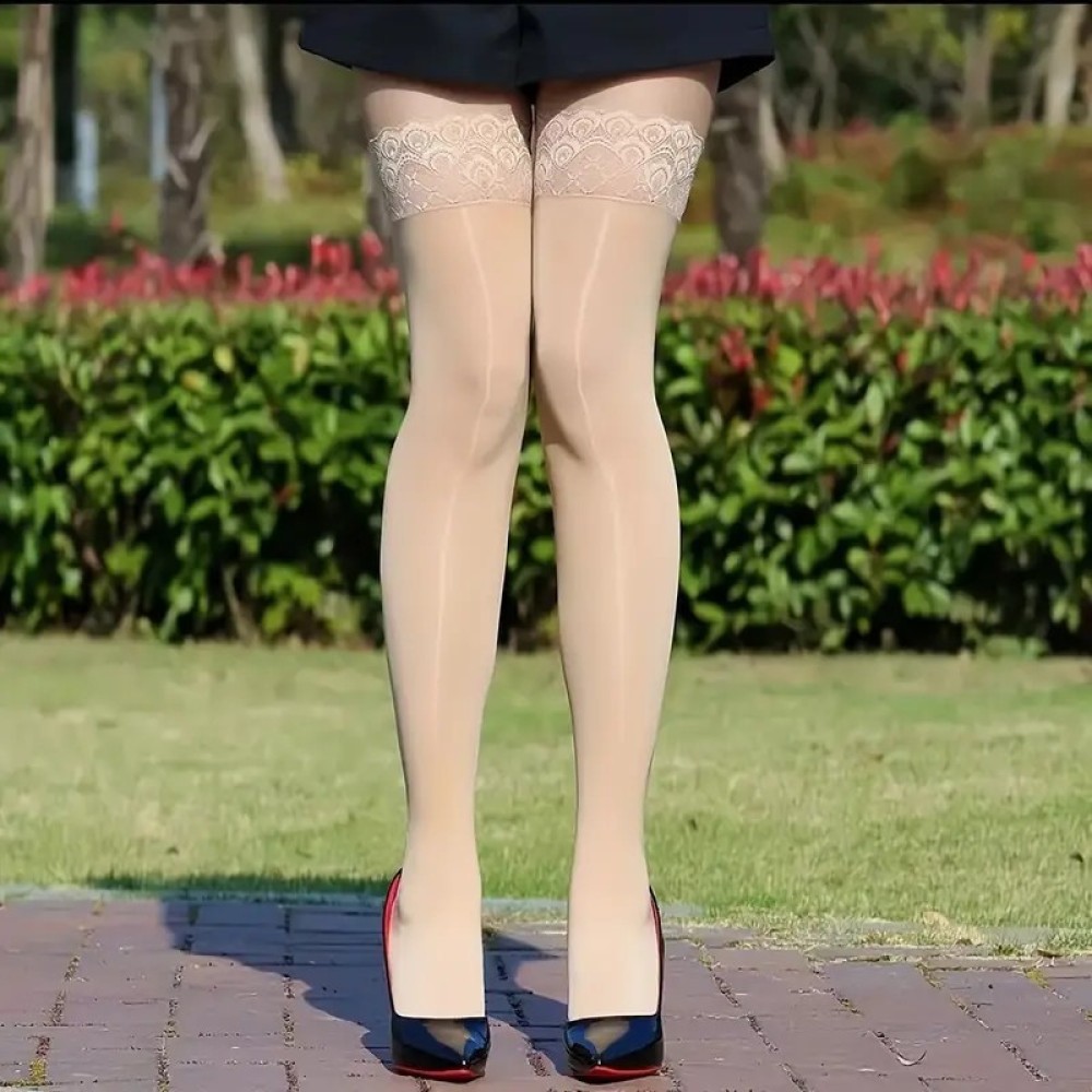 Medias Altas Transparentes Bri - Thigh High Sock Stay Up reseña y precio