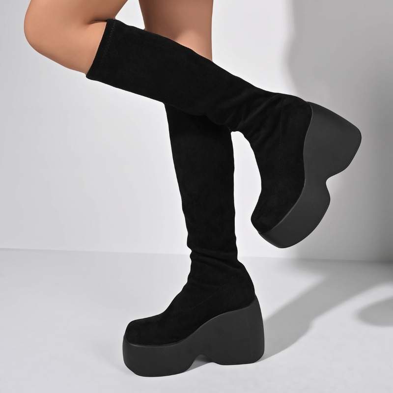 Invierno nuevo flaco de talla  - Knee High Sock Women reseña y precio