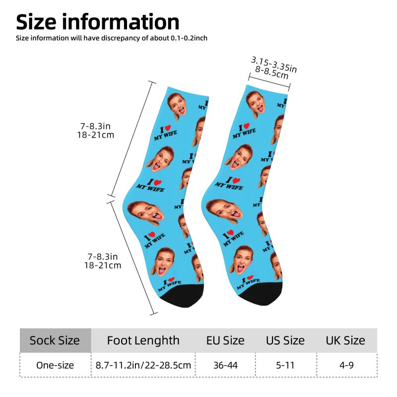 Amo a mi esposa, foto de cara  - Dress Sock Men reseña y precio