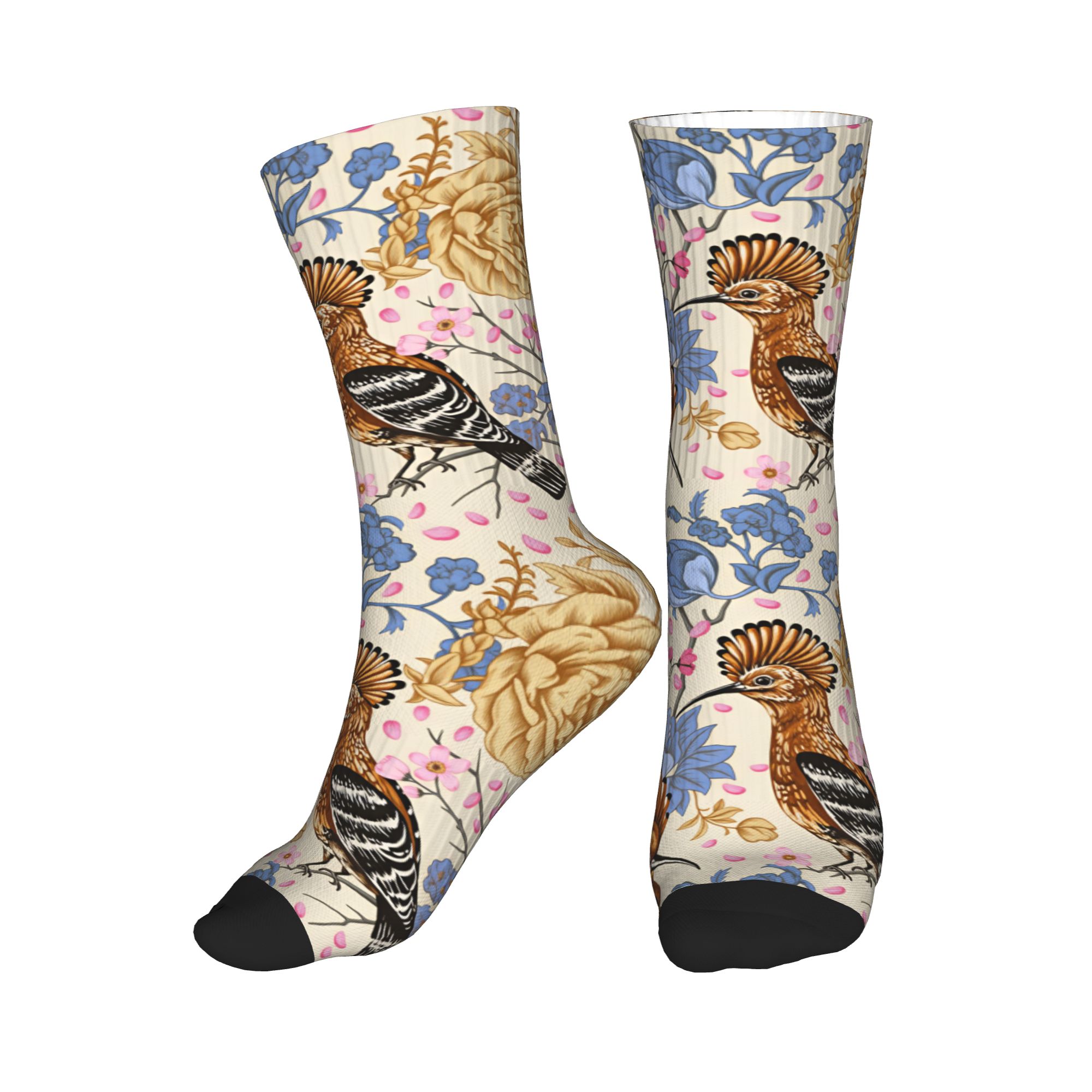 Hoopoe Bird Blue Peony - Calce - Dress Sock Men reseña y precio